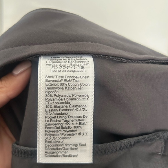 J.Crew 484 Slim Fit Tech Oxford Pants Men‎ 34 x 34 Gray NWT BX185 - Picture 12 of 13